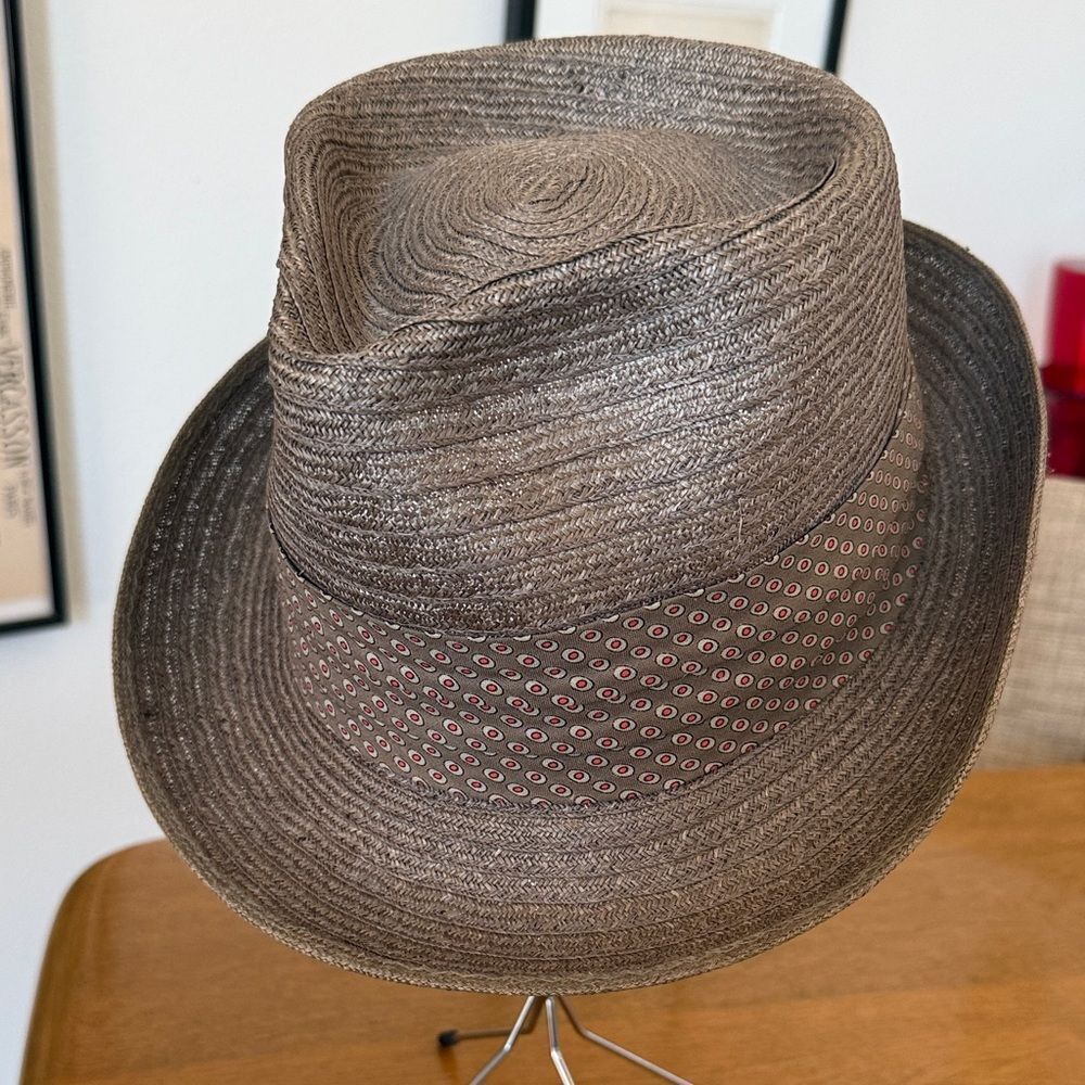 Warwick Shantung Straw Fedora Hat